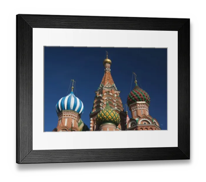 Framed Print : Russia, Moscow Oblast, Moscow, Red Square, Saint Basils Cathedral