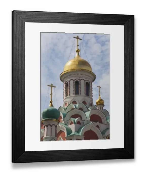 Framed Print : Russia, Moscow Oblast, Moscow, Red Square-area, Kazan Cathedral