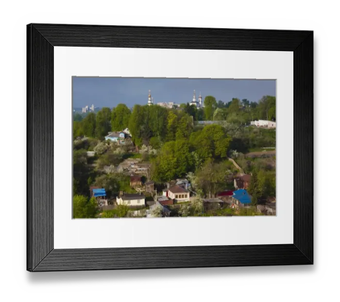 Framed Print : Russia, Vladimir Oblast, Golden Ring, Vladimir, elevated town view from Assumption Framed Print : Russia, Vladimir Oblast, Golden Ring, Vladimir, elevated town view from Assumption