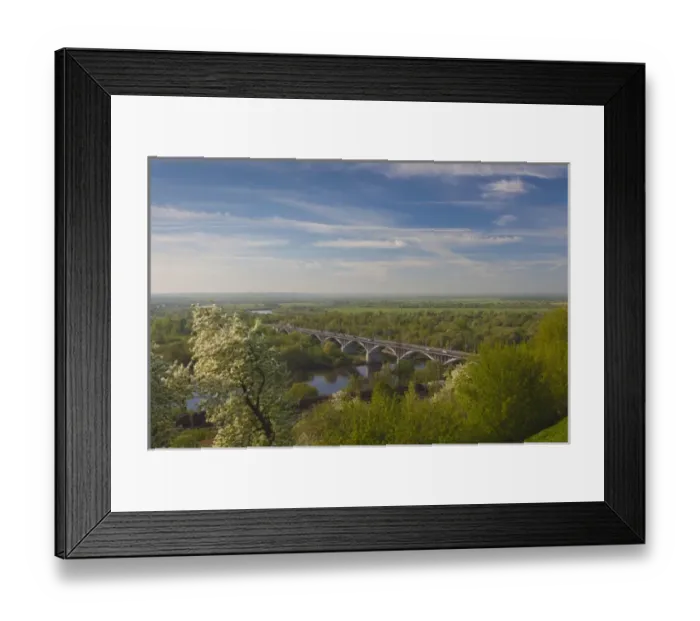 Framed Print : Russia, Vladimir Oblast, Golden Ring, Vladimir, bridge over the Klyazma River Framed Print : Russia, Vladimir Oblast, Golden Ring, Vladimir, bridge over the Klyazma River