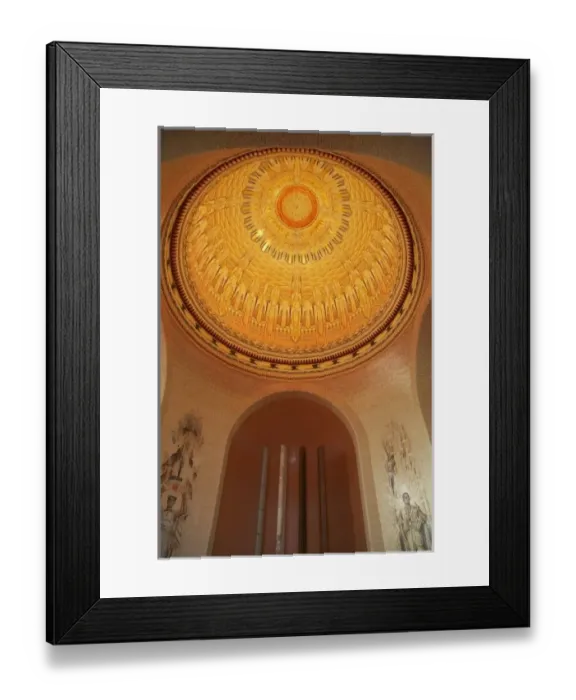Framed Print : Australia, ACT, Canberra, Ceiling of Tomb of the Unknown Australian Soldier