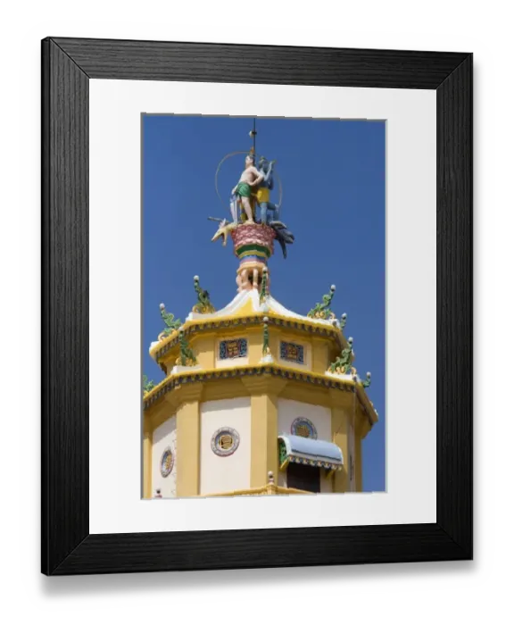 Framed Print : Detail atop the Cao Dai Tay Ninh Holy See in Tay Ninh, Vietnam Framed Print : Detail atop the Cao Dai Tay Ninh Holy See in Tay Ninh, Vietnam