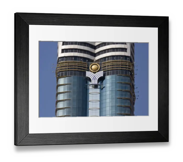 Framed Print : UAE, Dubai. Detail of Rose Tower Framed Print : UAE, Dubai. Detail of Rose Tower