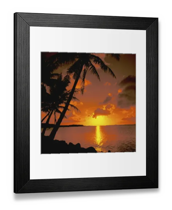 Framed Print : Australia. Ocean view at sunset