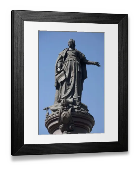 Framed Print : Statue of Catherine the Great, Czarina (ruler) of Russia from 1762-96 in city square in Odessa Framed Print : Statue of Catherine the Great, Czarina (ruler) of Russia from 1762-96 in city square in Odessa