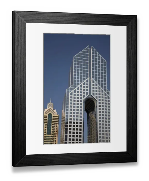 Framed Print : UAE, Dubai. View of the Dusit Thani Hotel Framed Print : UAE, Dubai. View of the Dusit Thani Hotel