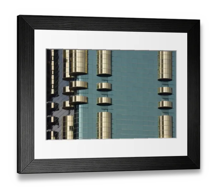 Framed Print : UAE, Dubai. Detail of Ahmed Abdul Rahim al Attar Tower
