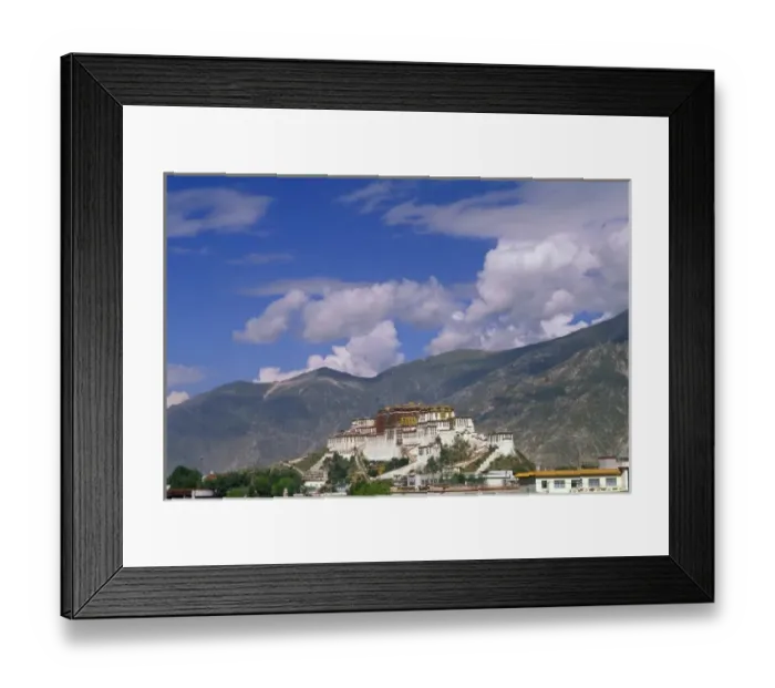 Framed Print : Asia, Tibet, Lhasa. Potala Palace and mountains Framed Print : Asia, Tibet, Lhasa. Potala Palace and mountains