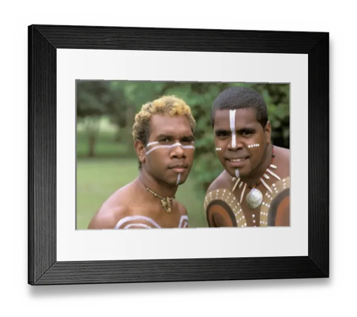 Framed Print : Australia, Queensland, Aboriginal Natives (MR) Framed Print : Australia, Queensland, Aboriginal Natives (MR)