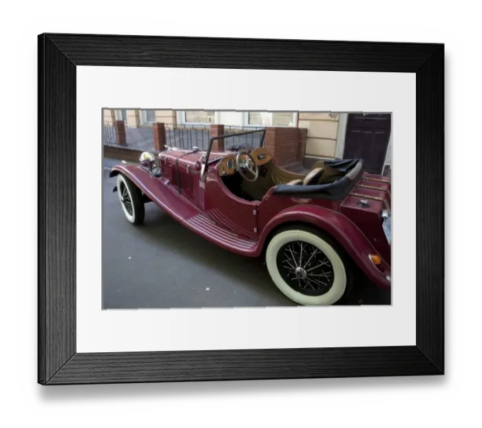 Framed Print : Classic roadster parked on the street of Odessa, Ukraine Framed Print : Classic roadster parked on the street of Odessa, Ukraine