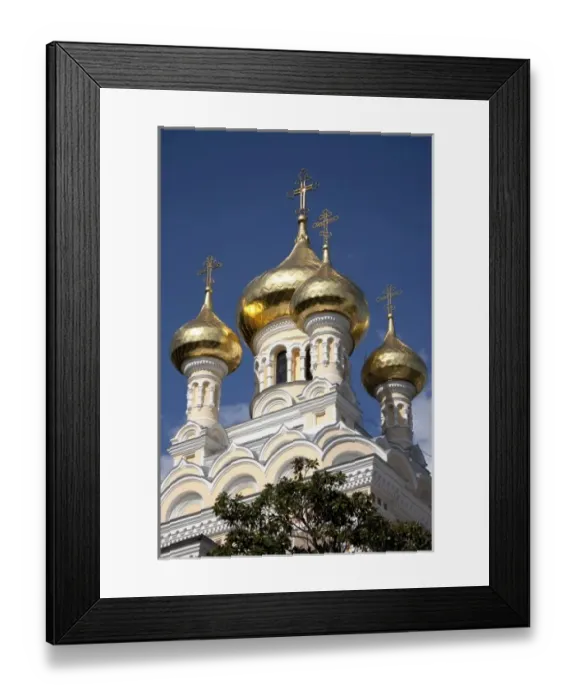 Framed Print : Golden-domed Alexander Nevsky Cathedral at Yalta, Ukraine on the Black Sea Riviera Framed Print : Golden-domed Alexander Nevsky Cathedral at Yalta, Ukraine on the Black Sea Riviera