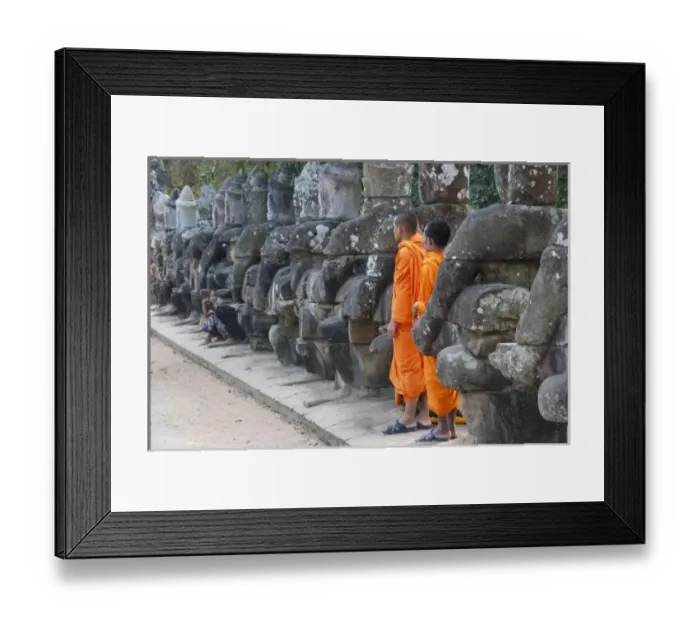 Framed Print : Asia, Siam Reap, Cambodia, Budhist monks at Angkor Wat Framed Print : Asia, Siam Reap, Cambodia, Budhist monks at Angkor Wat