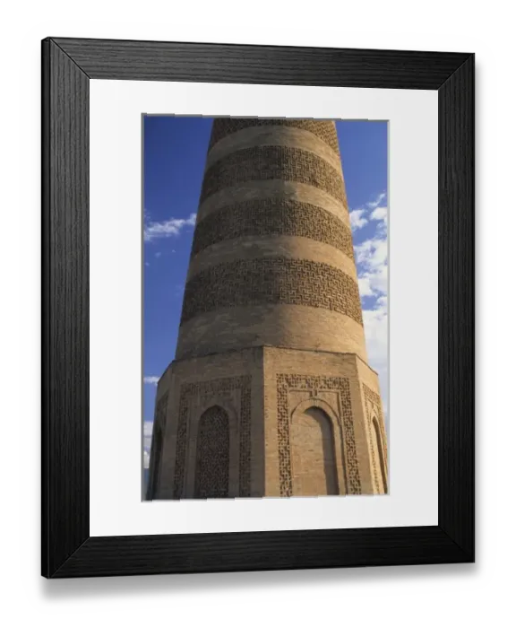 Framed Print : Restored 11th-century Karakhanid minaret called the Burana Tower in Kirghizstan Framed Print : Restored 11th-century Karakhanid minaret called the Burana Tower in Kirghizstan