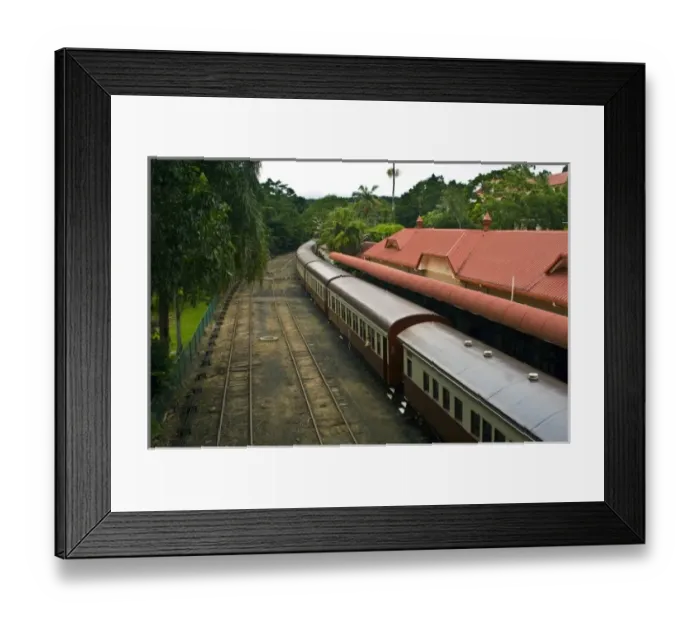 Framed Print : Australia, Queensland, Cairns, Rainforest Cableway, Skyrail Caranovica Terminal Entrance Framed Print : Australia, Queensland, Cairns, Rainforest Cableway, Skyrail Caranovica Terminal Entrance