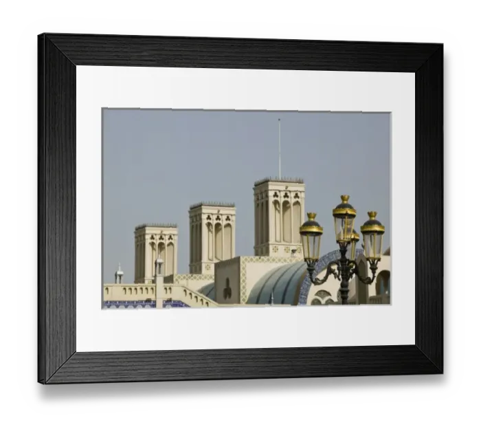 Framed Print : United Arab Emirates, Sharjah, Sharjah Town. Central Souk / Market / Exterior Daytime Framed Print : United Arab Emirates, Sharjah, Sharjah Town. Central Souk / Market / Exterior Daytime
