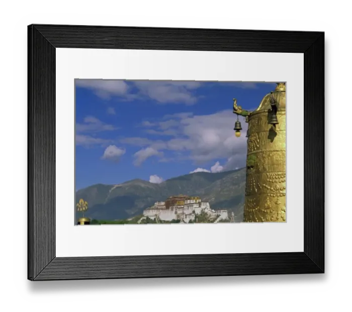 Framed Print : Asia, Tibet, Lhasa. View of Potala Palace from Jokhang Temple Framed Print : Asia, Tibet, Lhasa. View of Potala Palace from Jokhang Temple