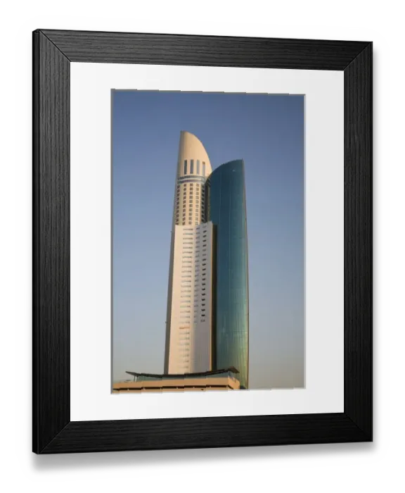 Framed Print : UAE, Dubai. View of Park Place Tower