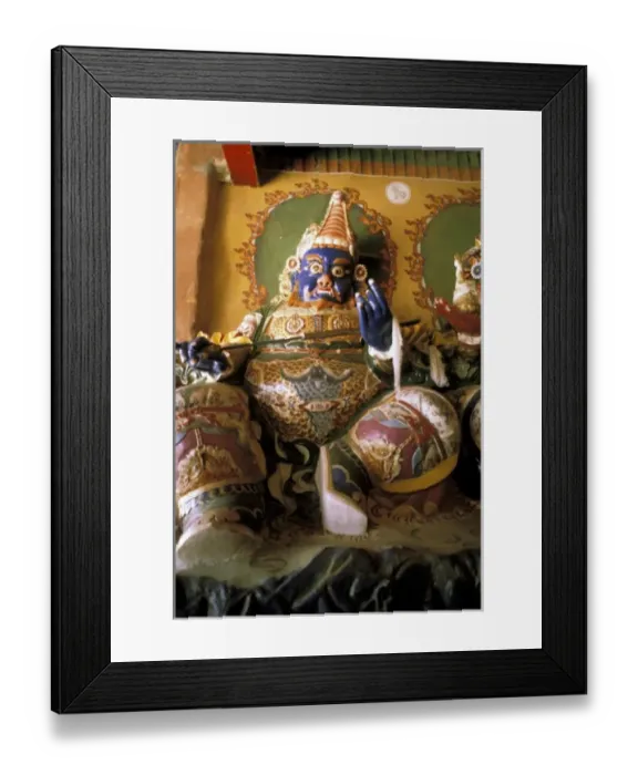 Framed Print : Tibet, Shigatse. Palkor Monastery, guardian figure Framed Print : Tibet, Shigatse. Palkor Monastery, guardian figure