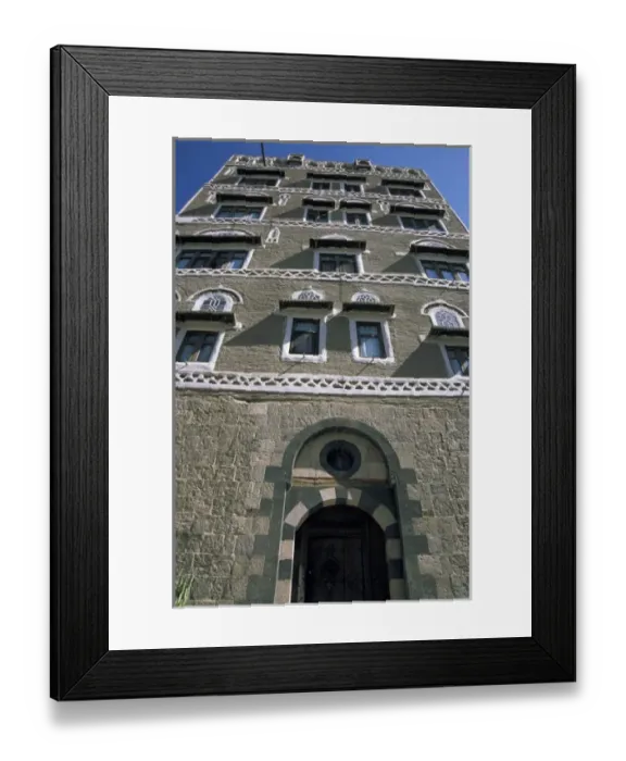 Framed Print : Asia, Yemen, Sana a. Bayt Sabri