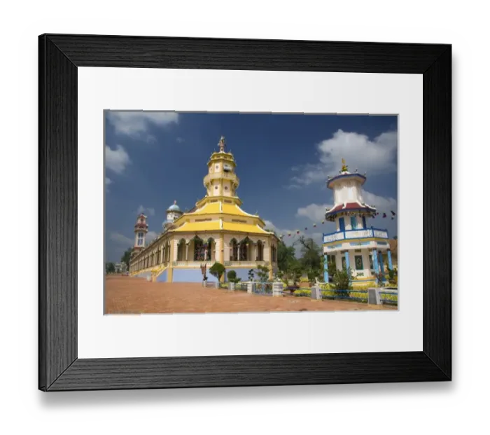 Framed Print : Cao Dai Tay Ninh Holy See in Tay Ninh, Vietnam Framed Print : Cao Dai Tay Ninh Holy See in Tay Ninh, Vietnam
