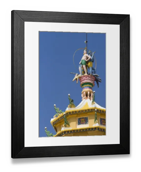 Framed Print : Detail atop the Cao Dai Tay Ninh Holy See in Tay Ninh, Vietnam Framed Print : Detail atop the Cao Dai Tay Ninh Holy See in Tay Ninh, Vietnam