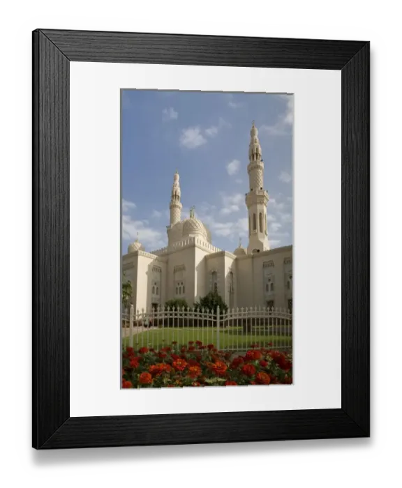 Framed Print : UAE, Dubai. View of Jumeirah Mosque