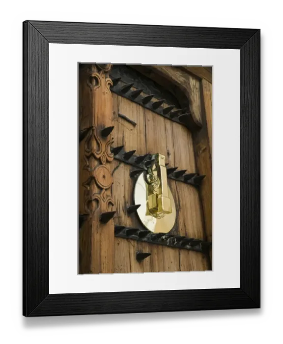 Framed Print : United Arab Emirates, Dubai, Bur Dubai. Doors to the Dubai Museum