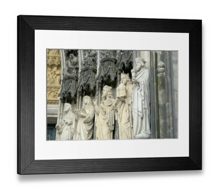 Framed Print : Europe, Germany, Cologne, Cathederal, Sculpture of Saints at entrance Framed Print : Europe, Germany, Cologne, Cathederal, Sculpture of Saints at entrance