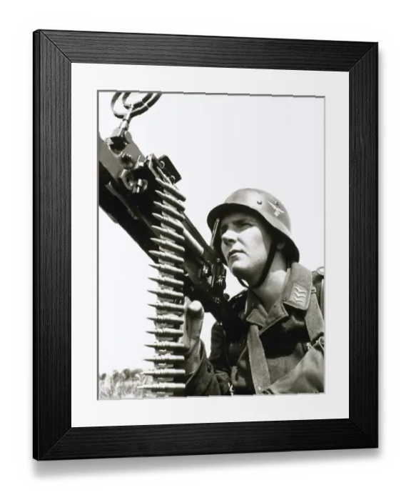 Framed Print : Second World War. German soldier Framed Print : Second World War. German soldier