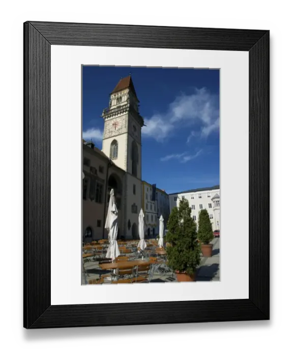 Framed Print : Europe, Germany, Bavaria, Passau, town hall in Rathausplatz Framed Print : Europe, Germany, Bavaria, Passau, town hall in Rathausplatz