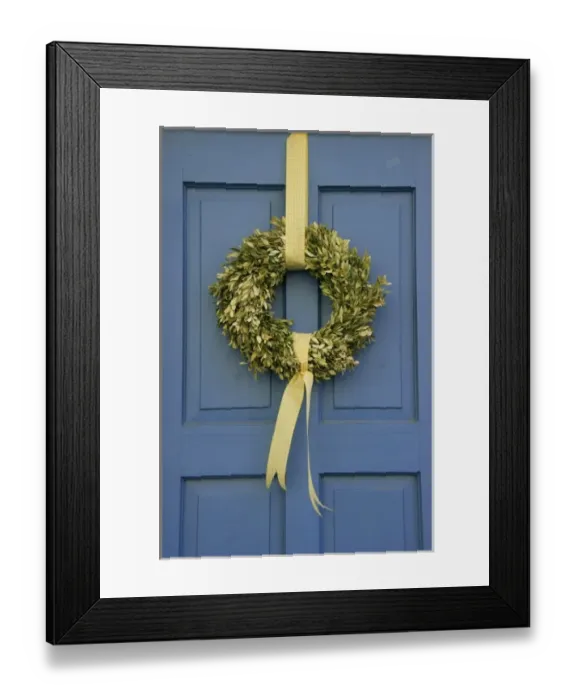Framed Print : Europe, Germany, Bavaria, Regensburg, Easter wreath on front door Framed Print : Europe, Germany, Bavaria, Regensburg, Easter wreath on front door