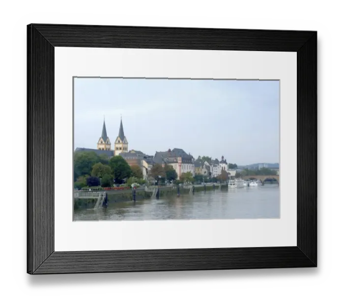 Framed Print : Europe, Germany, Koblenz, Moselle river view of the town of Koblenz Framed Print : Europe, Germany, Koblenz, Moselle river view of the town of Koblenz
