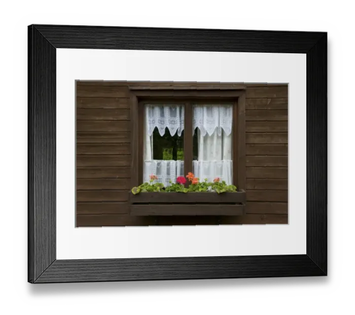 Framed Print : Europe, Germany, Bavaria, Straubing, cottage window detail