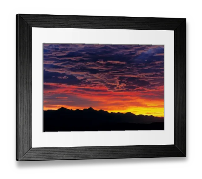 Framed Print : Germany, Bavaria, Alps. Sunset silhouettes the jagged peaks of the Bavarian Alps Framed Print : Germany, Bavaria, Alps. Sunset silhouettes the jagged peaks of the Bavarian Alps
