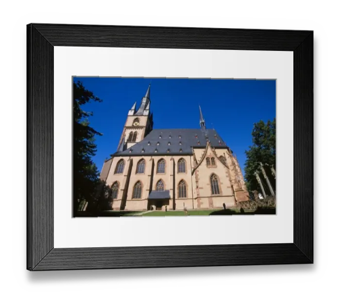 Framed Print : Germany, Rhine Gorge, Kiedrich, Pfarrkirche St. Valentin (Saint Valentine s)