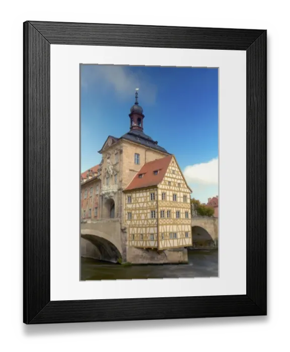 Framed Print : Europe, Germany, Bavaria, Bamberg, Old Town Hall on the river Regnitz Framed Print : Europe, Germany, Bavaria, Bamberg, Old Town Hall on the river Regnitz