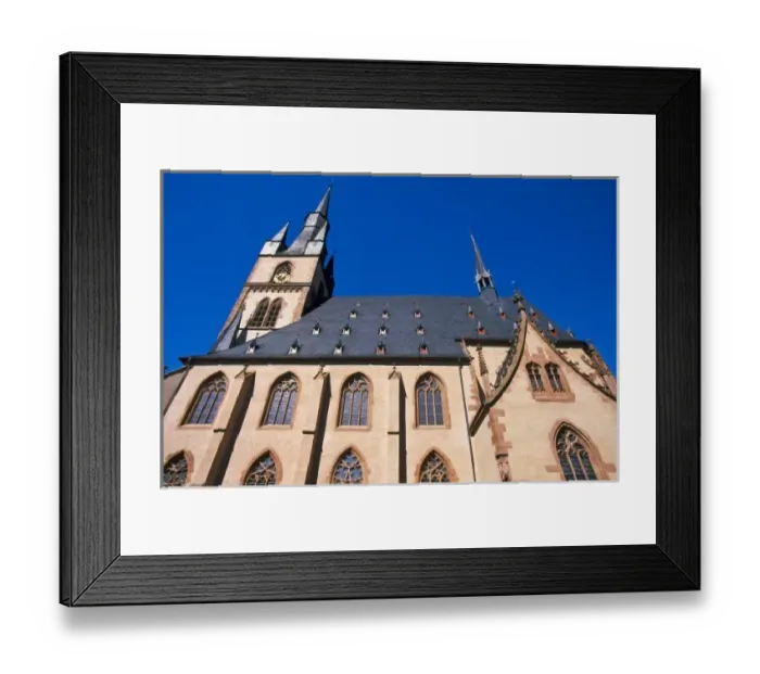 Framed Print : Germany, Rhine Gorge, Kiedrich, Pfarrkirche St. Valentin (Saint Valentine s)