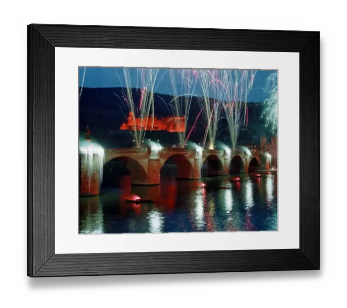 Framed Print : Germany, Bavaria, Heidelberg. Fireworks help commemorate the Burning of the Schloss in Heidelberg Framed Print : Germany, Bavaria, Heidelberg. Fireworks help commemorate the Burning of the Schloss in Heidelberg