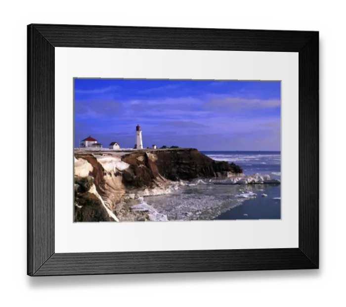 Framed Print : Lighthouse Iles de la Madeleine, Quebec, Canada