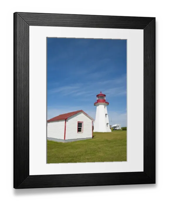 Framed Print : Quebec, Canada. Cap D Espoir Lighthouse Framed Print : Quebec, Canada. Cap D Espoir Lighthouse
