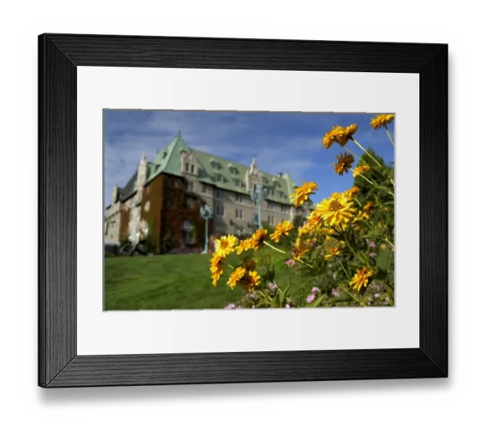 Framed Print : Canada, Quebec. Charlevoix region, Pointe-au-Pic, hotel Fairmont Le Manoir Richelieu Framed Print : Canada, Quebec. Charlevoix region, Pointe-au-Pic, hotel Fairmont Le Manoir Richelieu