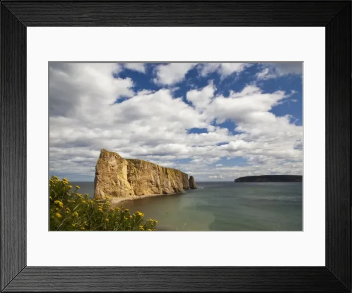 Framed Print : North America, Canada, Quebec, Gaspe Bay, Perce Rock Framed Print : North America, Canada, Quebec, Gaspe Bay, Perce Rock