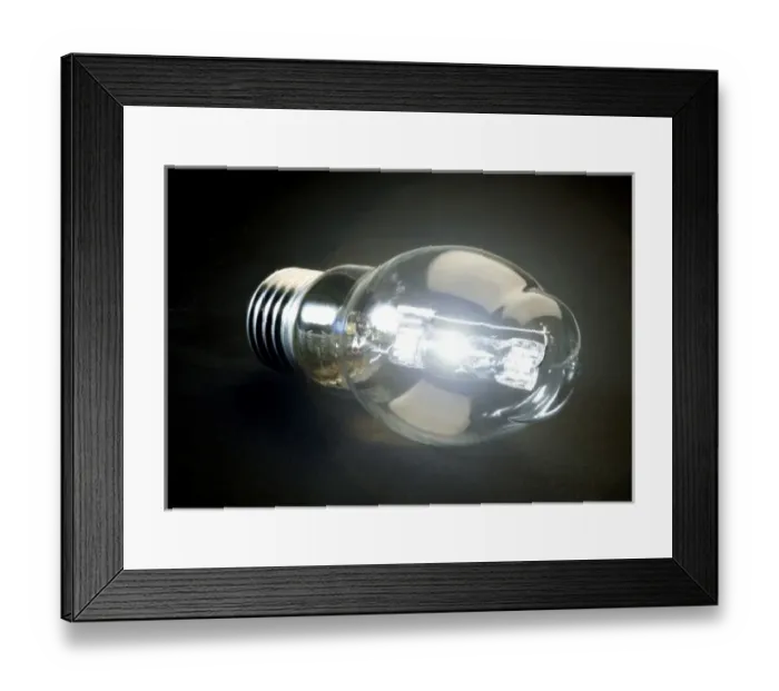 Framed Print : Lighted bulb Framed Print : Lighted bulb
