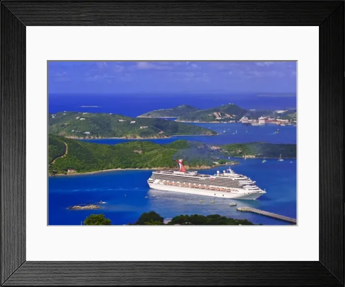 Framed Print : St. Thomas, US Virgin Islands. Aerial view of St. Thomas, US Virgin Islands Framed Print : St. Thomas, US Virgin Islands. Aerial view of St. Thomas, US Virgin Islands