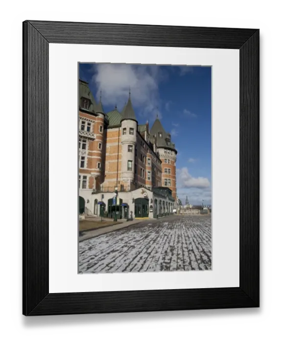 Framed Print : Canada, Quebec, Quebec City. Fairmont Chateau Frontenac Framed Print : Canada, Quebec, Quebec City. Fairmont Chateau Frontenac