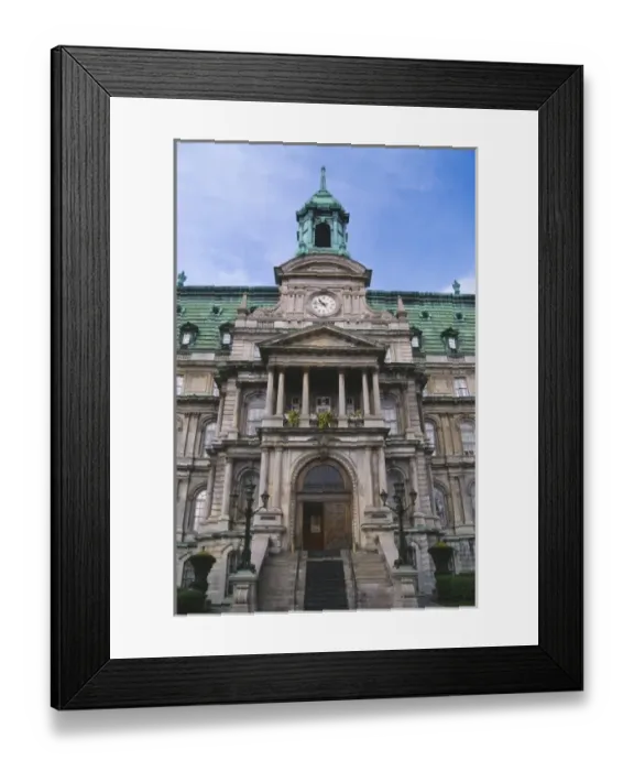 Framed Print : Canada, Quebec, Montreal, Montreal City Hall (Hotel de Ville) Framed Print : Canada, Quebec, Montreal, Montreal City Hall (Hotel de Ville)