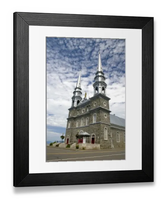 Framed Print : Nortre Dame de Bon Secures church at L lslet, Quebec, Canada