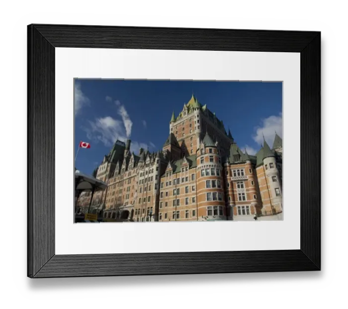 Framed Print : Canada, Quebec, Quebec City. Fairmont Chateau Frontenac Framed Print : Canada, Quebec, Quebec City. Fairmont Chateau Frontenac