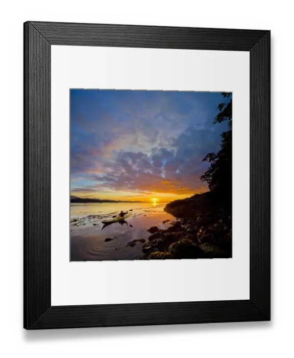 Framed Print : Canada, British Columbia, Vancouver Island, Broughton Group. Male sea kayaker Framed Print : Canada, British Columbia, Vancouver Island, Broughton Group. Male sea kayaker
