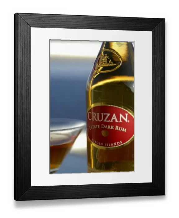 Framed Print : Caribbean, Virgin Islands. Cruzan Estate Dark Rum made in the Virgin Islands Framed Print : Caribbean, Virgin Islands. Cruzan Estate Dark Rum made in the Virgin Islands